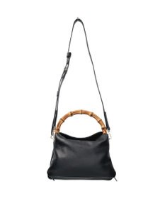 INTER-CHAUSSURES 【LORISTELLA】バンブーハンドルソフトレザーハンドバッグ