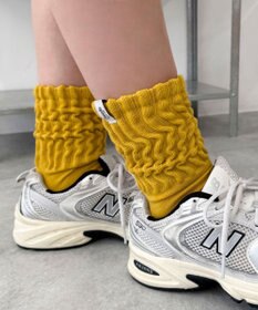 WEGO タグデザインボリュームリブソックス