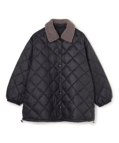 UNFILO L 【自宅で洗濯OK / ファー襟取り外し可能】TAIONコラボ ボア襟 リバーシブルダウン