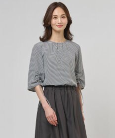 J.PRESS LADIES L 【一枚で着映え】アセVisギンガム ギンガム ブラウス