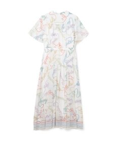 GRACE CONTINENTAL ロープロゴプリントワンピース