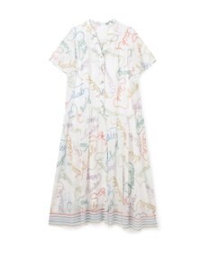 GRACE CONTINENTAL ロープロゴプリントワンピース