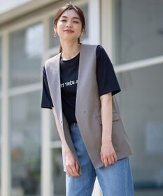 ANY L 【セットアップ可能/ストレッチ】イージーケアジレ