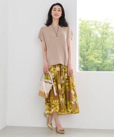 自由区 【WEB限定・洗える・XSサイズあり】ハイツイストコットンアセテート畦編み ニット