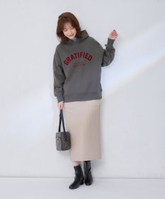 ANY L 【WEB限定/洗濯機可能/ウエストゴム/ストレッチ/吸湿発熱】エニィーヒートスカート