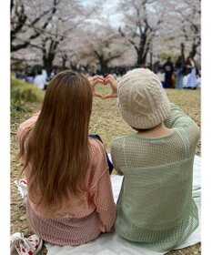 Green Parks ＳＥＴ２点　透かしカーデ＋キャミソール