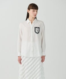 GRACE CONTINENTAL ダブルジョーゼットシャツ