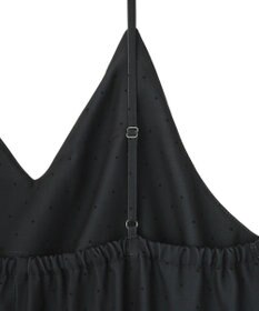 AMERICAN HOLIC サイドシャーリングVネックドットキャミワンピース