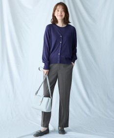 ANY L 【洗濯機可/ウエストゴム/２ＷＡＹストレッチ】テーパードパンツ