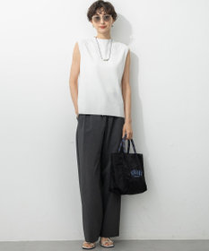 23区 【撥水加工/洗える】ドライ2WAYストレッチ ドロスト ワイド パンツ