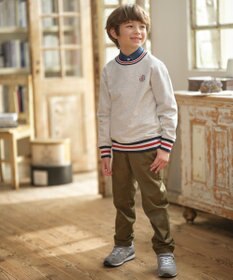 J.PRESS KIDS 【140-170cm】トリコリブコンビボーダー ミニ裏毛 トレーナー