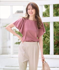 ANY SIS S 【接触冷感】360°好印象フリルスリーブ カットソー