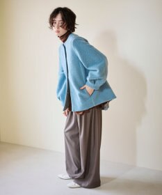 #Newans 【洗濯機可能】バックフレアショートコート