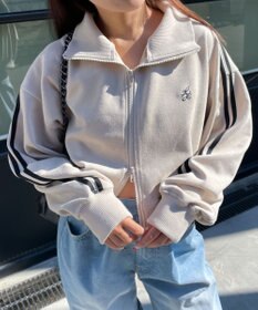 WEGO スエードポンチクロップドトラックジャケット