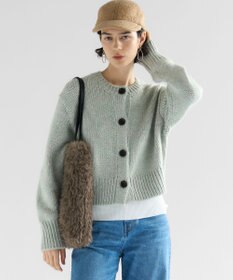 23区 【洗える】カラーミックス カーディガン ミントミックス