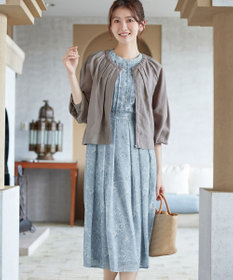 Tiaclasse L 【新色追加】フレアスリーブワンピース