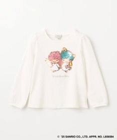 ANY KIDS 【any FAM× リトルツインスターズ 】キキ&ララ ミラクルスパンコール長袖Tシャツ