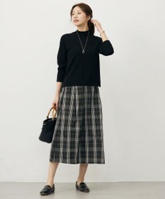 J.PRESS LADIES S ハイマルチタフタ チェック フレアスカート