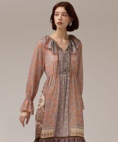 GRACE CONTINENTAL ペイズリープリントドレス
