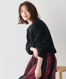 ANY カーリーファンシーニット