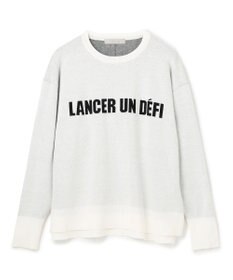 UNFILO スポンジニット ロゴジャガード