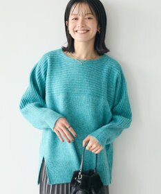 CRAFT STANDARD BOUTIQUE 編み違い斜めスリットニットチュニック