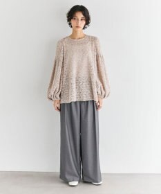 #Newans 【洗える】フィラッフィギャザースリーブブラウス