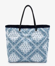 LeSportsac LARGE 2 WAY TOTE/バンダナブリーズ/ディープシーブルー