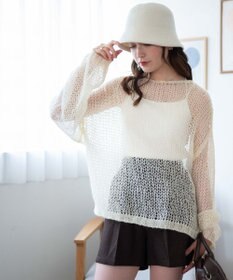 WEGO モヘアライクニットプルオーバー