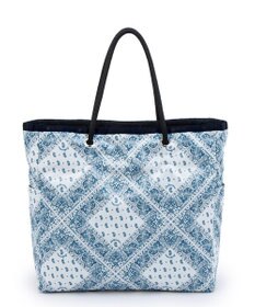 LeSportsac LARGE 2 WAY TOTE/バンダナブリーズ/ディープシーブルー