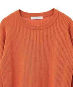 Green Parks ＢＰ　袖口カラーリブ７分袖ニットプルオーバー