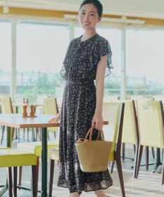 Tiaclasse L 【新色追加】フレアスリーブワンピース