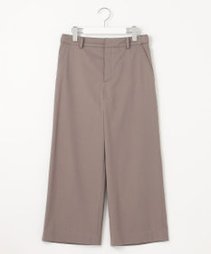 J.PRESS LADIES 【WEB限定カラーあり・セットアップ対応・洗える・撥水・防汚】コットンFITTYシャーク ワイド アンクル パンツ