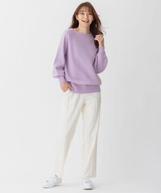 自由区 【洗える】ウォッシャブルハイカウントフラノ ストレートパンツ