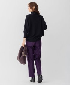 自由区 【洗える】ソフトウールハイゲージ ハイネックニット