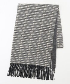 JOSEPH ABBOUD 【フランス製・リバーシブル】ウィンドウペン ストール