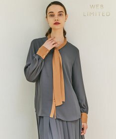 BEIGE， 【WEB限定】MAKALU / ボウタイブラウス