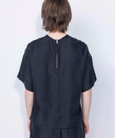 NAVE 【ReNAVE・セットアップ可/洗える/UVケア/接触冷感】フィブリルシャンブレー Tブラウス