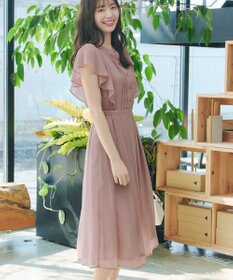 Tiaclasse L 【新色追加】フレアスリーブワンピース