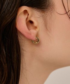 Phoebe 〈金属アレルギー対応〉ワイドフォルムスナップイヤリング　ゴールド/ニッケルフリー