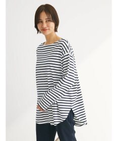 Green Parks ラウンドボーダーリラックスプルオーバー