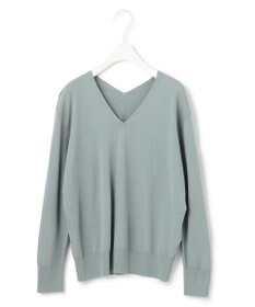 ICB 【WEB限定カラーあり・洗える】シンセティックハイゲージ Vネックプルオーバー