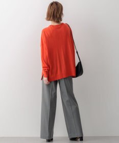 23区 L 【WEB限定カラーあり/洗える】ウーステッドウール ワイドシルエット ニット