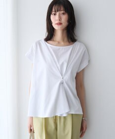 YECCA VECCA ピン付きドレープカットソー