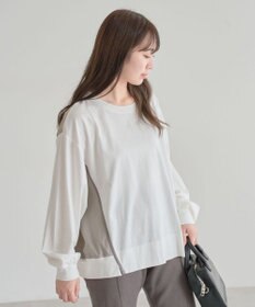 Green Parks グログランテープ配色ドッキングプルオーバー