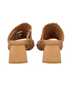 INTER-CHAUSSURES 【ANGEL ALARCON】チャンキーヒールラフィアサンダル