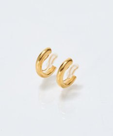Phoebe 【痛くないシリーズ/金属アレルギー対応】ミニマルストレートフープライトフィットイヤリング　ゴールド
