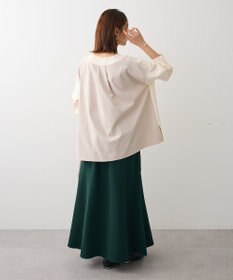 Green Parks 異素材切替ニットチュニック