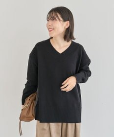 Green Parks 異素材切替ニットチュニック