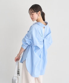 earth music&ecology バックツイストオーバーシャツ